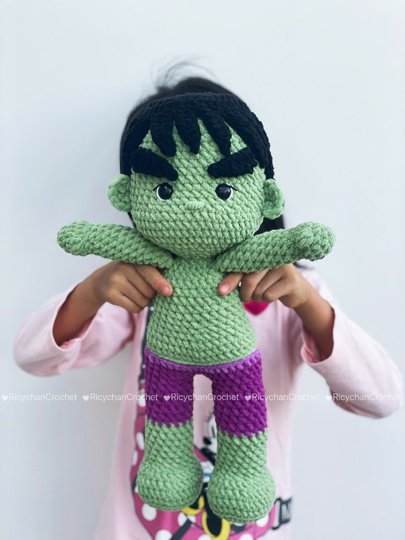 Green Giant Doll Crochet Pattern