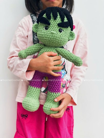 Green Giant Doll Crochet Pattern
