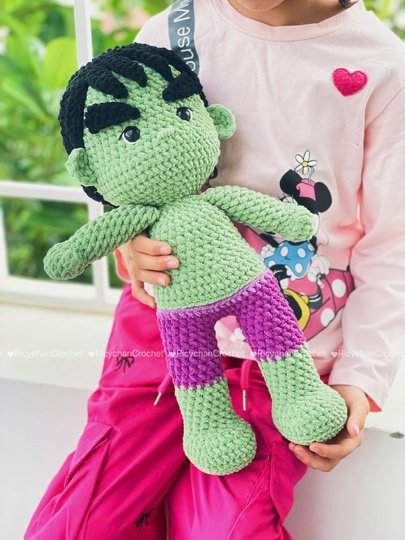 Green Giant Doll Crochet Pattern