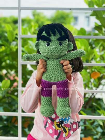 Green Giant Doll Crochet Pattern