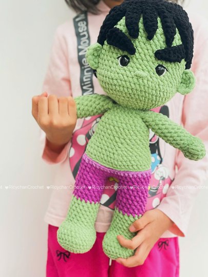 Green Giant Doll Crochet Pattern