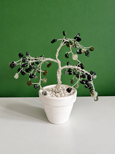 DIY Lucky Tree with Gemstones | Easy Step by Step Tutorial
