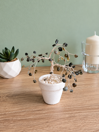 DIY Lucky Tree with Gemstones | Easy Step by Step Tutorial