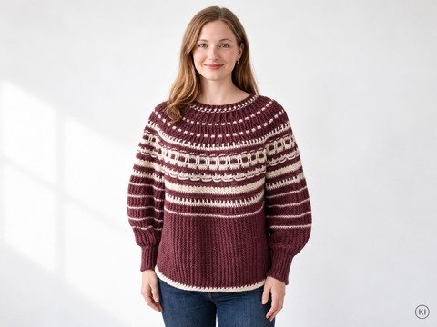 Häkelanleitung Pulli Flockenzauber