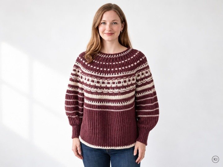 Häkelanleitung Pulli Flockenzauber