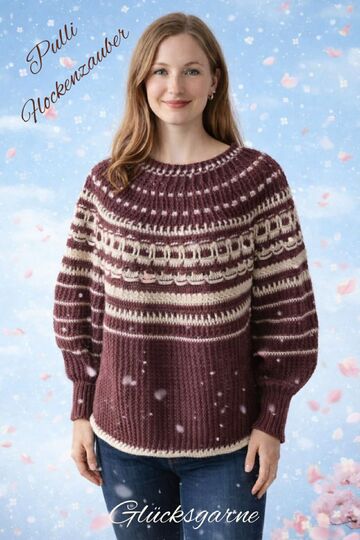 Häkelanleitung Pulli Flockenzauber
