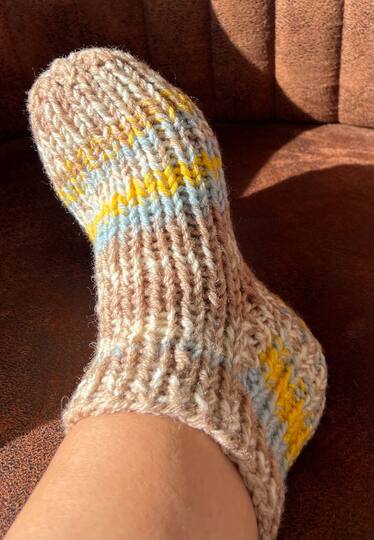 Strickanleitung Hausschuhe Homesocks Größe 30 bis 48