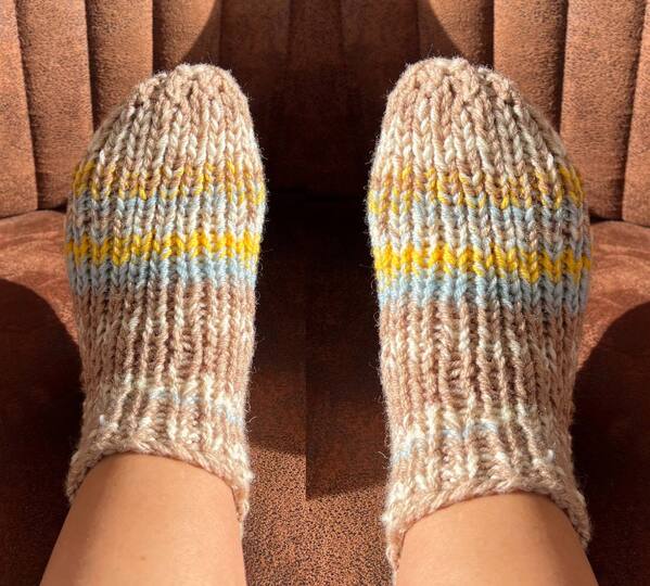 Strickanleitung Hausschuhe Homesocks Größe 30 bis 48