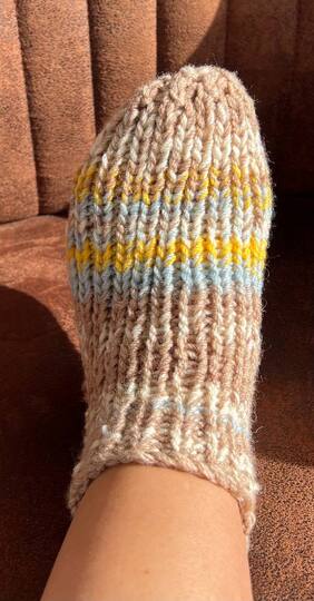 Strickanleitung Hausschuhe Homesocks Größe 30 bis 48