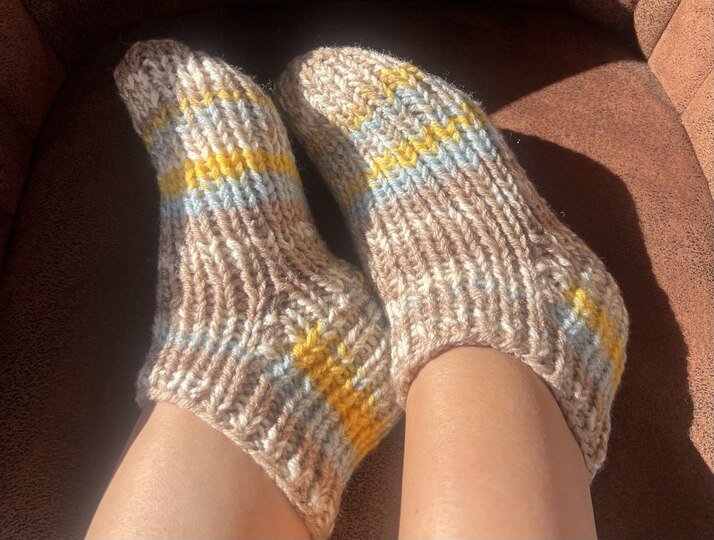 Strickanleitung Hausschuhe Homesocks Größe 30 bis 48