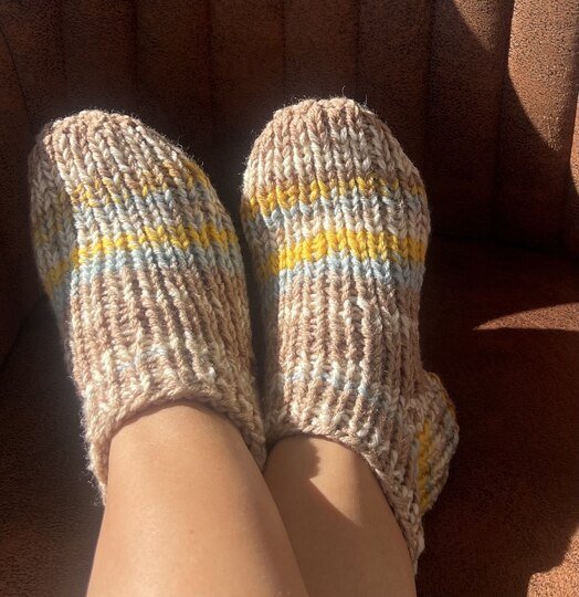 Strickanleitung Hausschuhe Homesocks Größe 30 bis 48