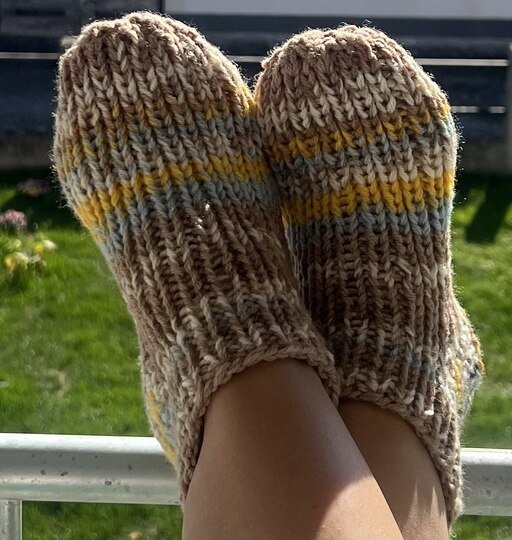 Strickanleitung Hausschuhe Homesocks Größe 30 bis 48