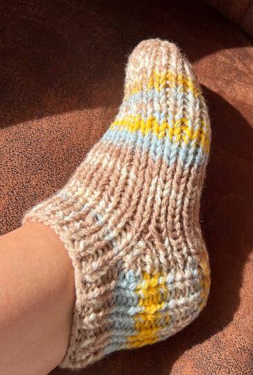 Strickanleitung Hausschuhe Homesocks Größe 30 bis 48