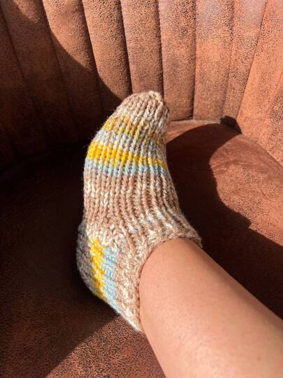 Strickanleitung Hausschuhe Homesocks Größe 30 bis 48