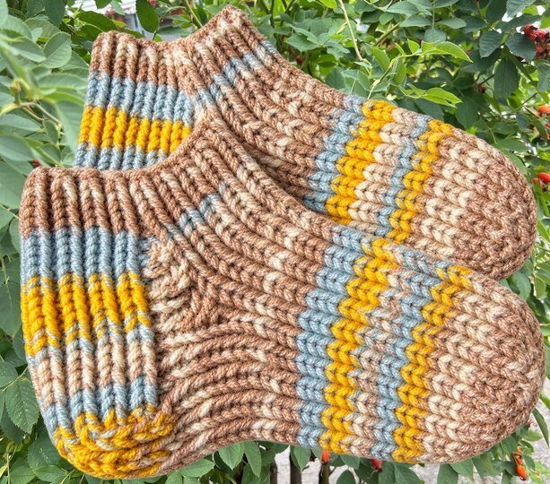 Strickanleitung Hausschuhe Homesocks Größe 30 bis 48