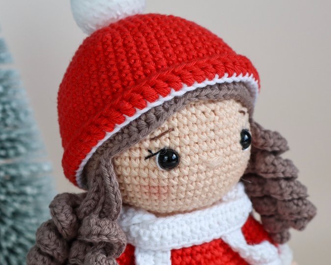 Häkelanleitung Weihnachtsmädchen Wilma