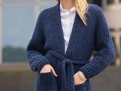Jacke mit Gürtel