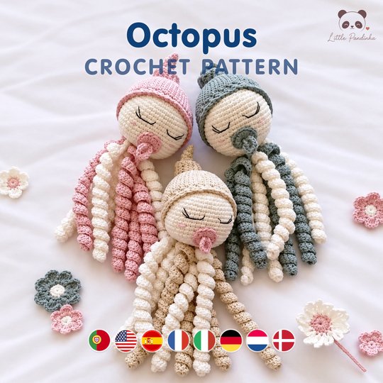 Oktopus Häkelanleitung