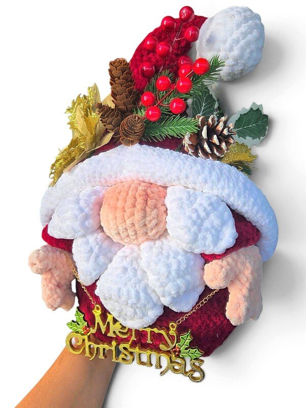Häkelanleitung Weihnachtswichtel Türdekoration - Bild 14