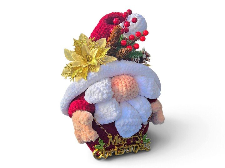 Häkelanleitung Weihnachtswichtel Türdekoration