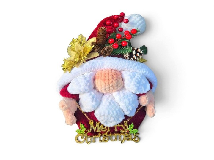 Häkelanleitung Weihnachtswichtel Türdekoration