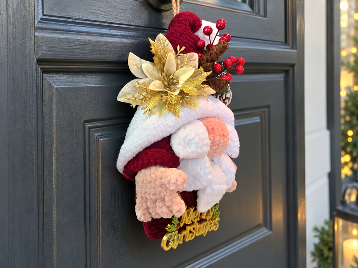 Häkelanleitung Weihnachtswichtel Türdekoration