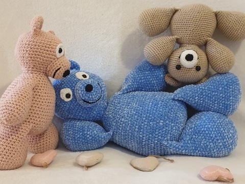 Crochet Pattern Teddy Bear Toddle – Universal Modular System PDF