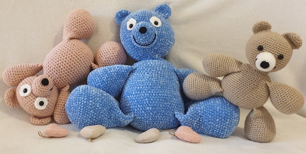 Häkelanleitung Teddybär Toddle – Universal-Baukasten als PDF-Datei