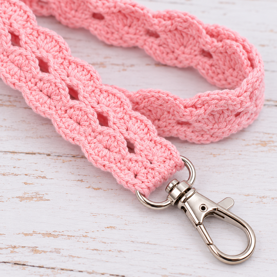 Crochet Lanyard Keychain Pattern PDF – Scalloped Strap