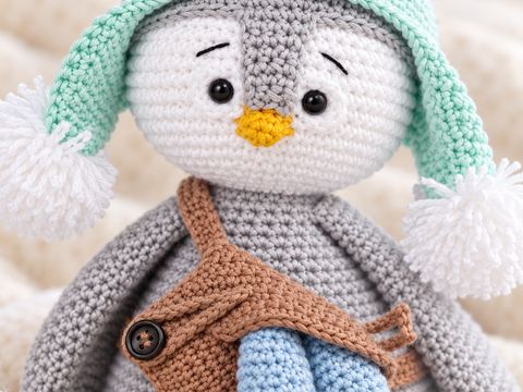 Pong the Penguin Crochet Pattern PDF – Amigurumi Toy
