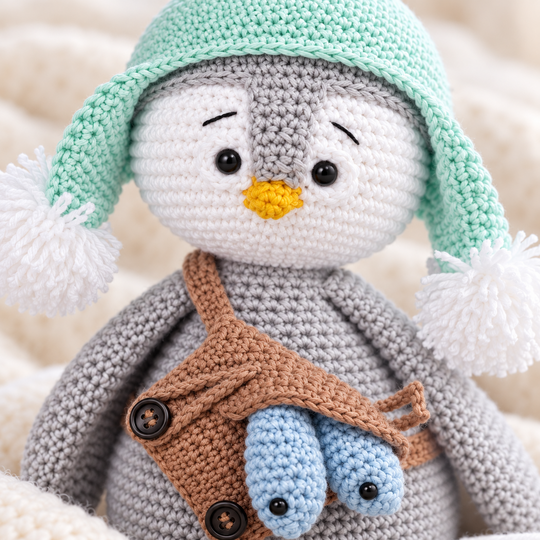 Pong the Penguin Crochet Pattern PDF – Amigurumi Toy