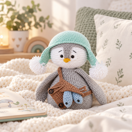 Pong the Penguin Crochet Pattern PDF – Amigurumi Toy