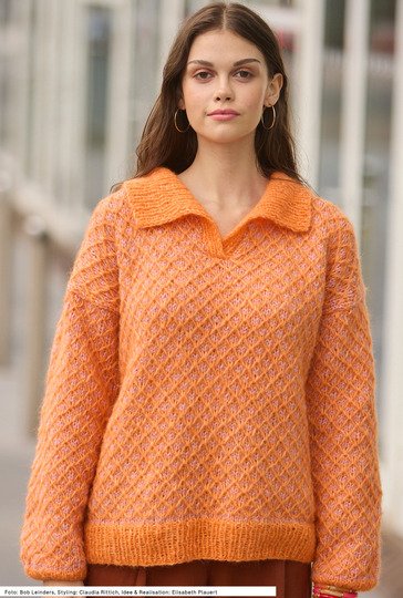 Pulli mit Hebemaschenmuster