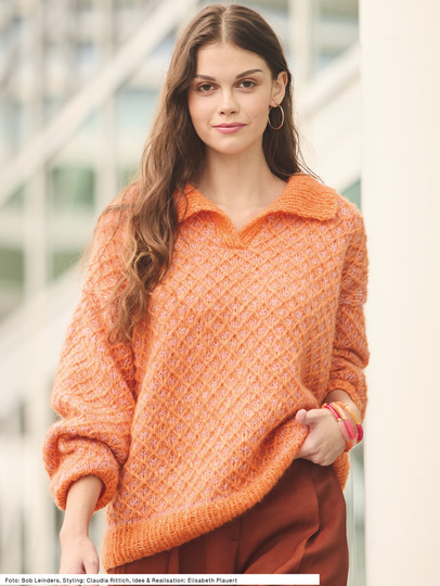 Pulli mit Hebemaschenmuster