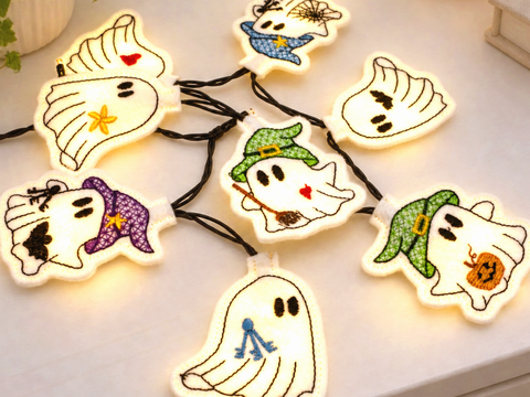ITH LED Stickdatei Lichterkette Gespenster Cover