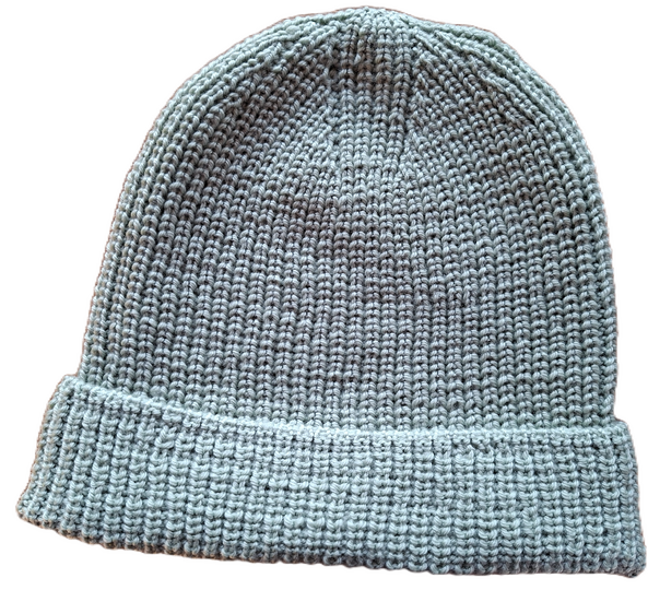 Mütze im Halbpatent von oben gestrickt
