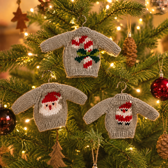 Knitting Pattern: Christmas Tree Ornament, Christmas Sweater