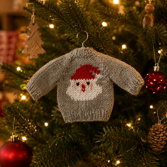 Knitting Pattern: Christmas Tree Ornament, Christmas Sweater