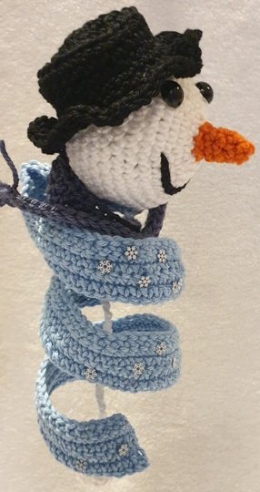 Häkelanleitung Spiral-Windspiel Schneemann Frosty | Universal-Baukasten