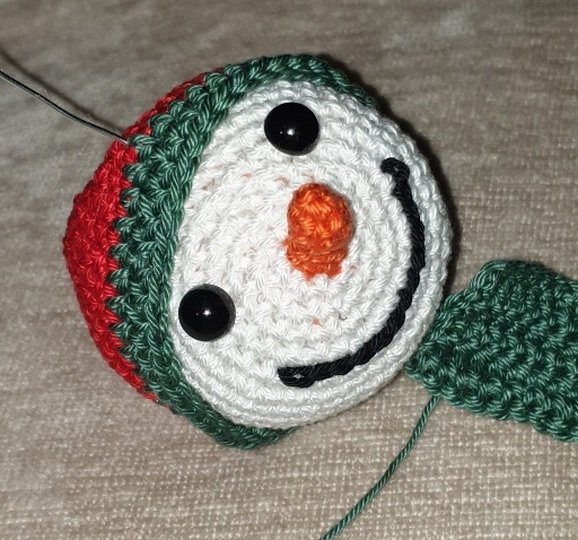 Häkelanleitung Spiral-Windspiel Schneemann Frosty | Universal-Baukasten