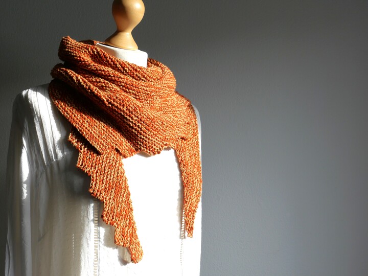 Strickanleitung für den Schal „Zackenbarsch“
