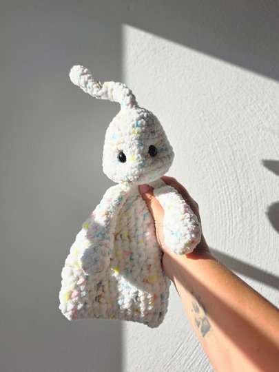Häkelanleitung Schnuffeltuch kleines Gespenst