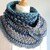 Halbrundes Grannytuch "Blaue Stunde"