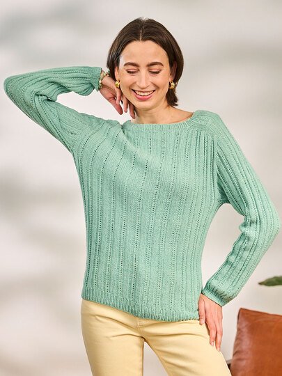 PULLI JUDITH … MIT SATTELSCHULTER GESTRICKT