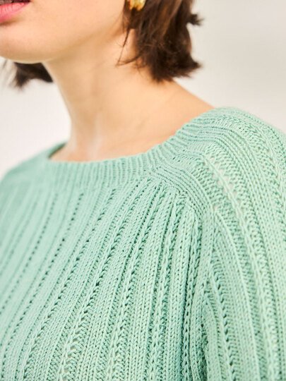 PULLI JUDITH … MIT SATTELSCHULTER GESTRICKT