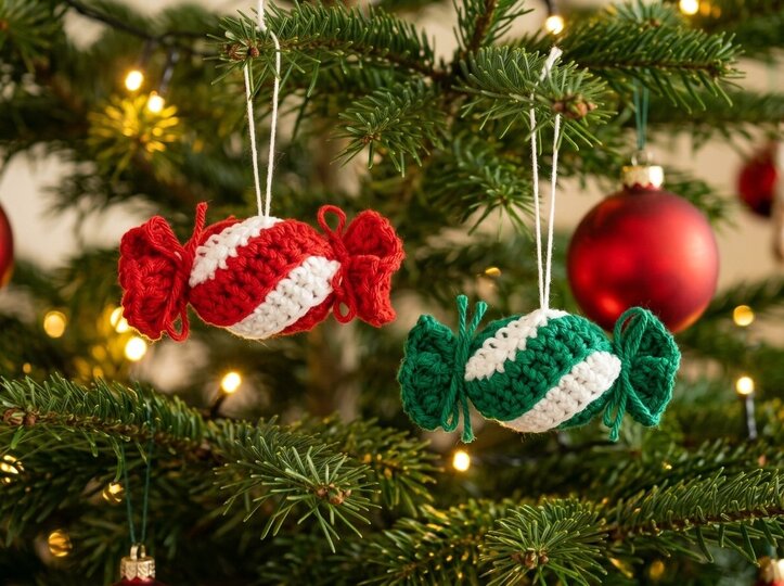 Crochet Pattern Christmas Spiral Decoration – Santa & Gingerbread