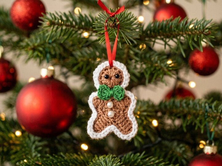 Crochet Pattern Christmas Spiral Decoration – Santa & Gingerbread