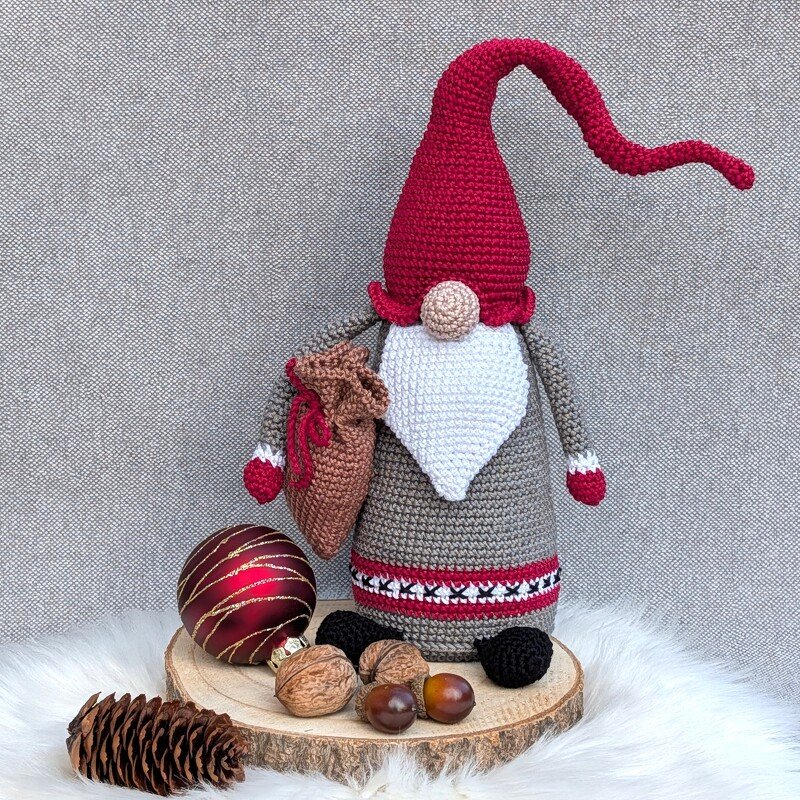 NORDISCHER WEIHNACHTS-WICHTEL – Häkelanleitung Gnom - Bild 5