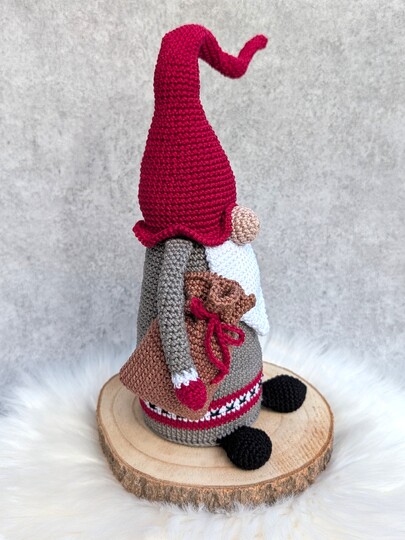 NORDISCHER WEIHNACHTS-WICHTEL – Häkelanleitung Gnom