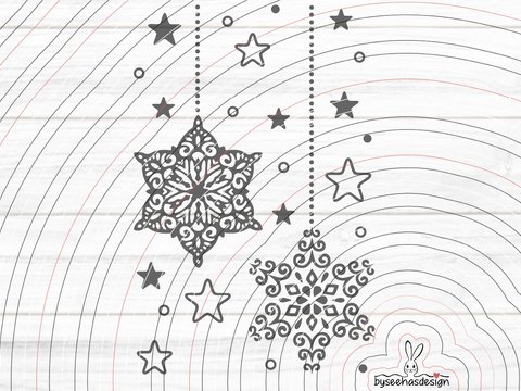 Deko Sterne 2 Plotterdatei SVG DXF
